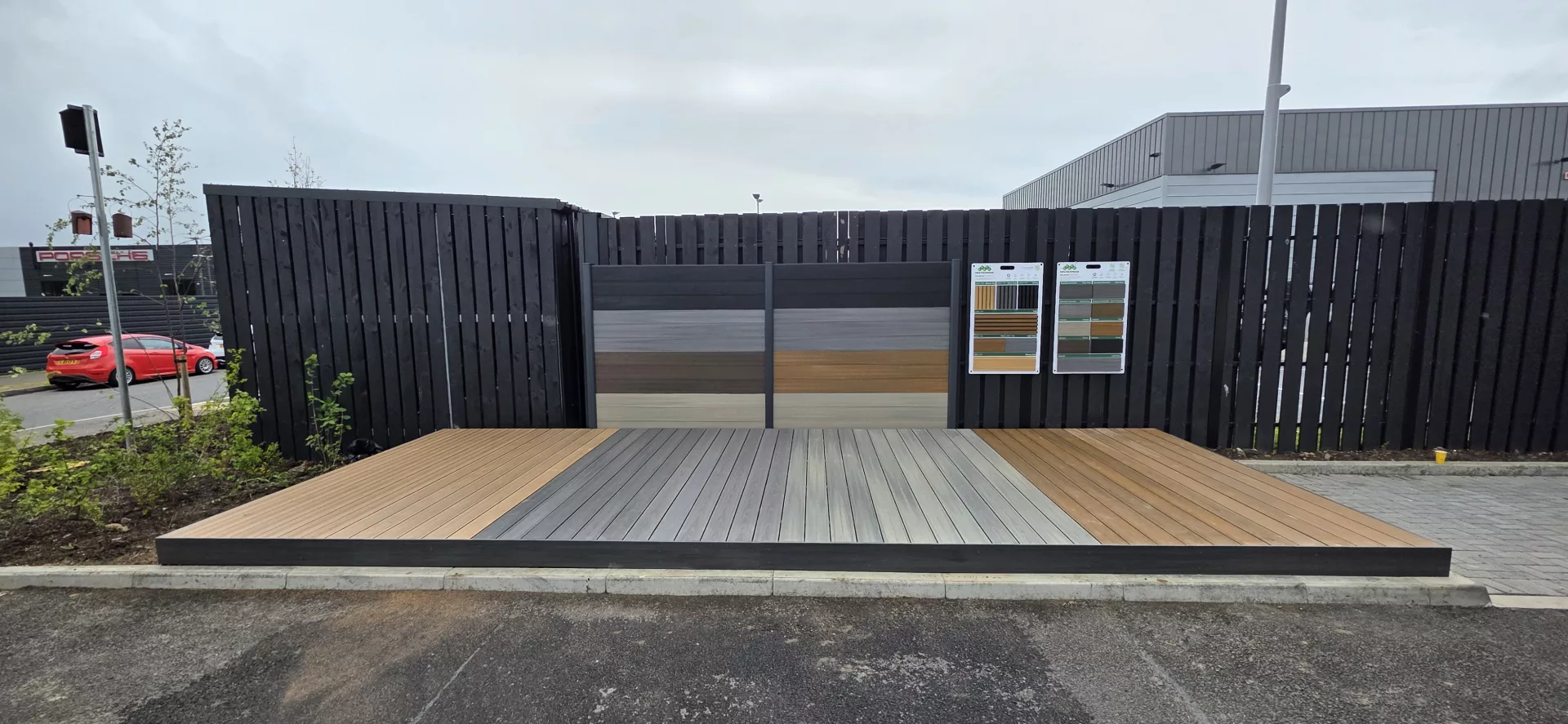 Composite decking display built for MKM Building Supplies